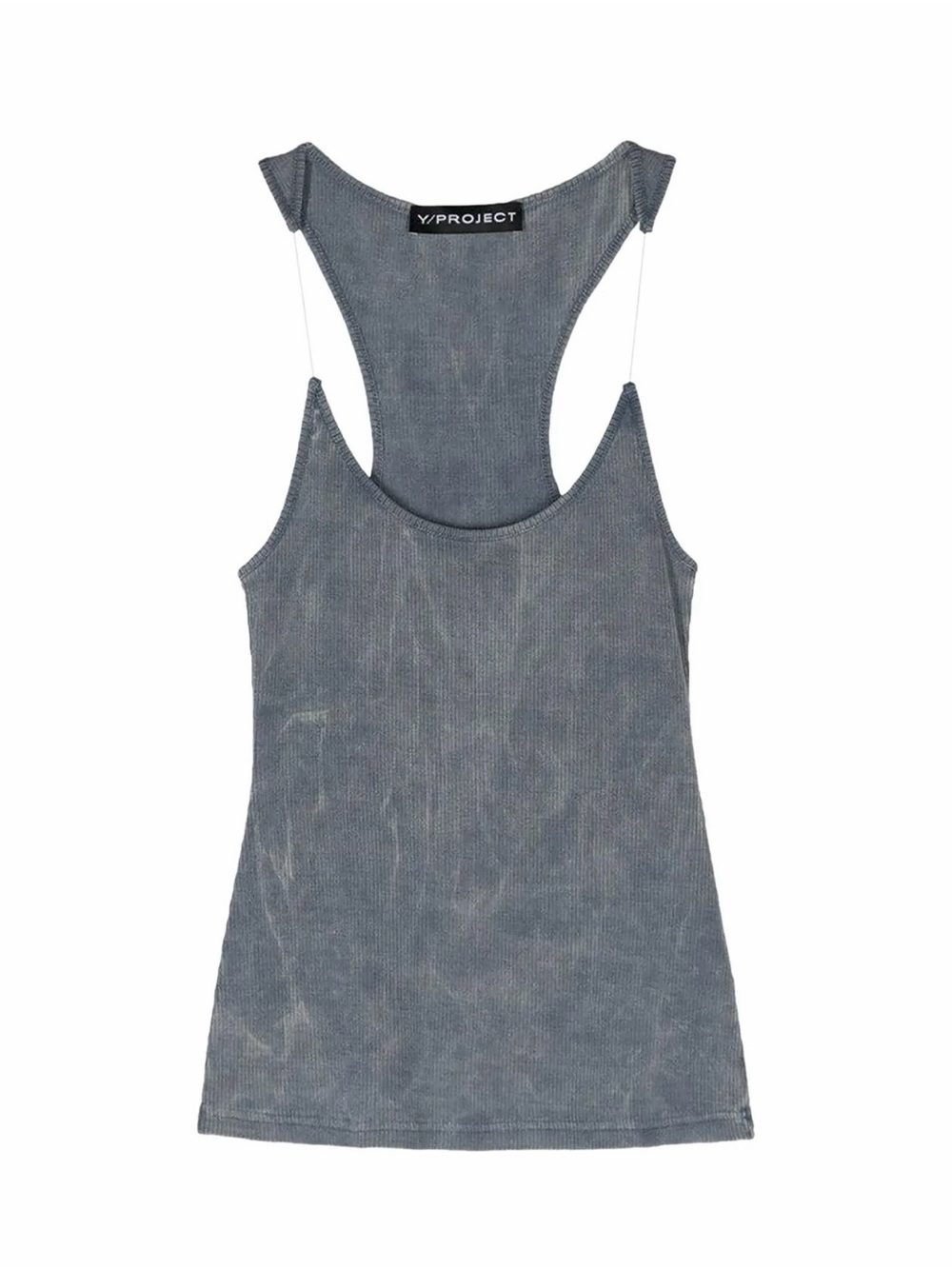 Y/Project Washed Slate Racerback Tank Top